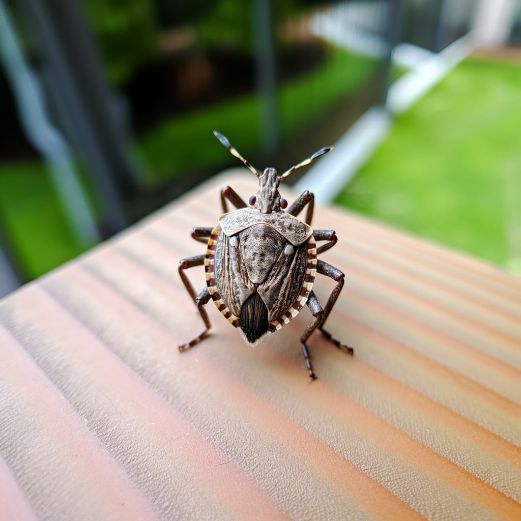 Stink bugs have shield-shaped bodies and are typically brown in color,