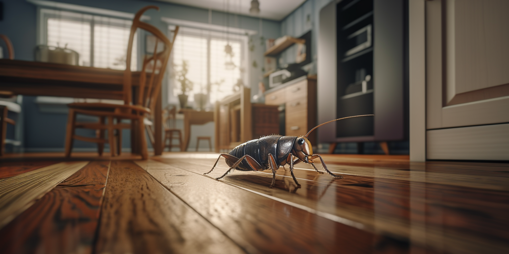 Cockroaches most often enter residential properties in search of food and water
